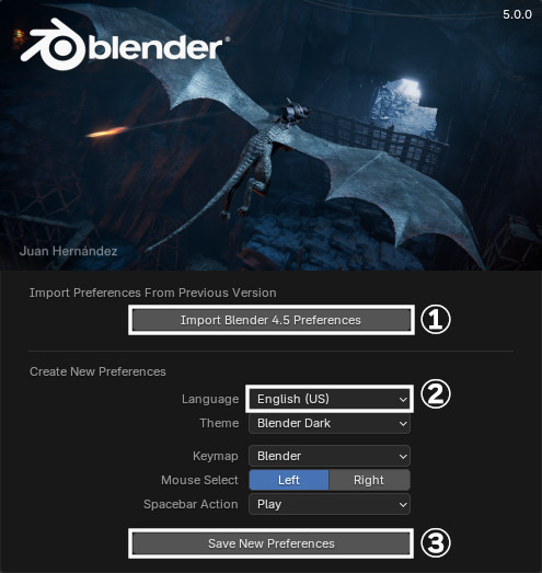 5.0のスプラッシュ