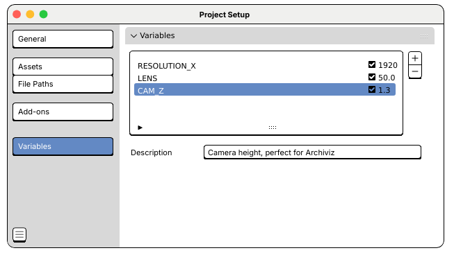 Project Setup モックアップ