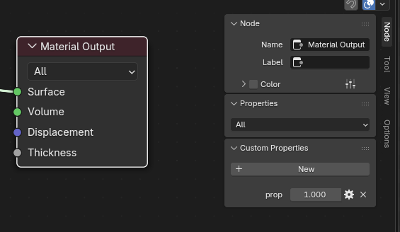新しいノードカスタムプロパティパネル