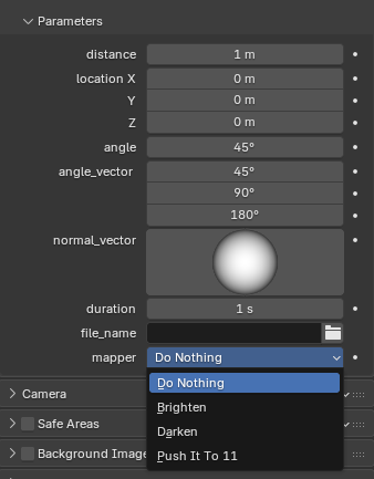 OSL カメラパラメーター