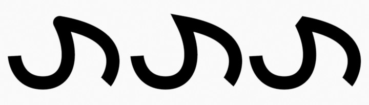 コーナータイプ：Round（丸い）、Sharp（シャープ）、Flat（フラット）