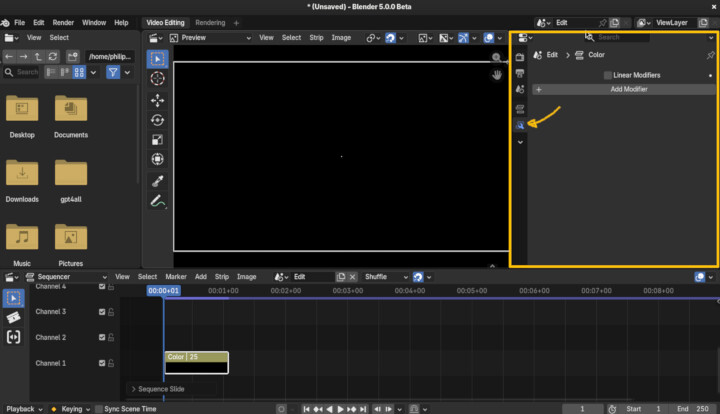 新しいストリッププロパティの位置