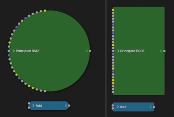 折り畳んだノードの表示