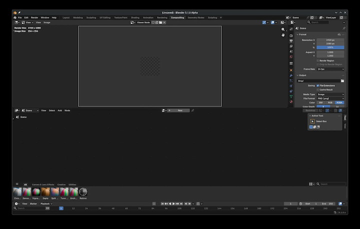 デフォルトのワークスペース