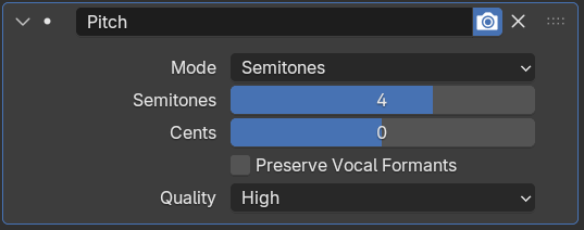 Pitch（ピッチ）モディファイアー