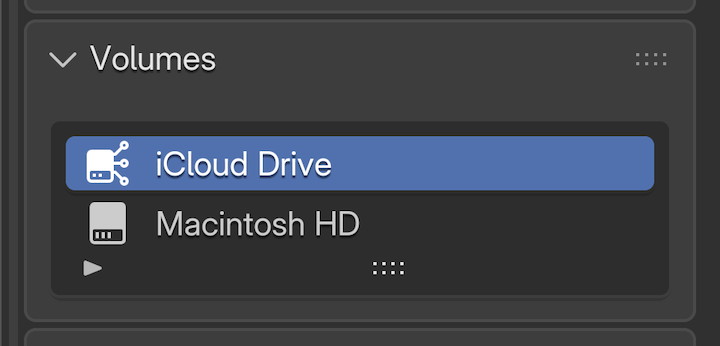macOS の iCloud ドライブ対応