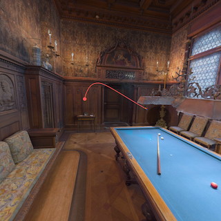 テレポート放物線が壁にヒット