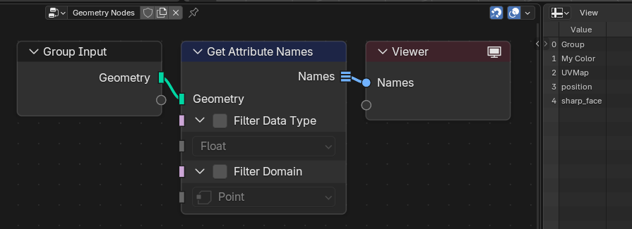 Get Attribute Names(属性名取得)ノード Get Attribute Names(属性名取得)ノード